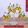 Árbol de manzana de cristal, accesorios creativos para el hogar, adornos decorativos para sala de estar, pasillo, mueble de TV, vitrina para vinos, manualidades, decoraciones.
