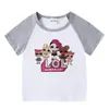Traje infantil 2023 verão novo roupas infantis bebê hot pants camiseta de manga curta shorts traje casual esportivo de duas peças moda