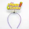 Nueva Diadema de Pascua Transfronteriza con Diseños de Conejo, Pollito y Huevo, Accesorios para Fiesta de Decoración Festiva, Diadema de Orejas de Conejo y Zanahoria