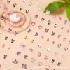 Novos Adesivos de Arte para Unhas de Desenho Animado para Crianças Materiais de Decoração para Diário DIY Adesivos Pequenos Adesivos Impermeáveis Arte