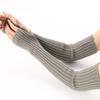 Guantes largos de lana de punto nuevos para otoño e invierno transfronterizos para hombres y mujeres JK baile disco dew medio dedo manga cálida de pila