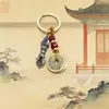 Pingente de chaveiro vajra em liga de estilo étnico chinês, decoração de bolsa, acessório de metal, fabricado pelo fabricante