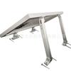Soporte fotovoltaico ajustable 15-30 grados pie delantero y trasero color teja de acero lámina de hierro techo panel solar soporte de aleación de aluminio