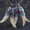 Accesorios Pequeños, Colgantes de Diente de Perro al por Mayor, Accesorios Hechos a Mano para Manualidades DIY, Artículos Pequeños de Joyería, Collares al por Mayor, Estilos Largos para Mujer