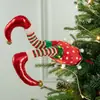 Decoraciones de Rama de Árbol de Navidad de Producto Nuevo de Amazon Transfronterizo Adornos para Árbol de Navidad Decoraciones de Rama de Árbol con Piernas de Elfo