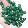 Ágata Verde Calabaza Cuentas Redondas Jade Cuentas Sueltas Calcedonia Verde Melón Pulsera Collar Accesorios de Joyería Cuentas Hechas a Mano