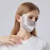 Bohang Máscara Grande de Seda de Morera 100% con Protección Solar, con Orejeras, Correas de Oreja Ajustables, Protección Ocular Elevada, Máscara Tridimensional para Mujeres
