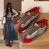 Zapatillas de entrenamiento retro alemanas para mujer, nuevas y modernas para otoño 2026, ligeras, de suela suave, estilo Forrest Gump, con aumento de altura interior, zapatillas deportivas casuales