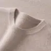 Nuevo Suéter de Cachemira Grueso para Bebé 2025 Suéter de Cachemira para Hombre Cuello Redondo Bajo Estilo Casual de Negocios Otoño e Invierno