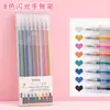 Bolígrafo de Gel Flash Creativo 8 Colores 12 Colores 18 Colores Color Caramelo Marcador Bolígrafo de Gel traje 1.0mm Resaltador