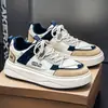 Zapatillas de caña baja de bloques de color, modernas y geniales, para hombre, nuevos zapatos de moda de otoño, zapatillas deportivas casual versátiles para adolescentes y estudiantes