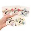 Pinzas para el pelo de oso y estrella para niñas, lindas pinzas BB para niñas pequeñas, pasadores dulces de dopamina para el costado, accesorios para el cabello