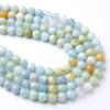 Cuentas de aguamarina de color mixto de sueño natural Cuentas redondas de aguamarina accesorios de joyería diy cuentas al por mayor