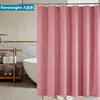 Cortina de ducha de poliéster engrosado de color sólido estilo nórdico, disponible en Amazon y Ebay, al por mayor de fábrica en stock