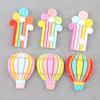 Balão de ar quente Arco-íris DIY Resina Acessórios Acessórios para cabelo infantil Acessórios artesanais DIY Cola creme Capa de celular Material Bolsa