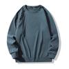 Suéter para Hombre Manga Larga Primavera y Otoño Terciopelo Combinable Base Terciopelo de Doble Cara Camiseta Marca de Moda para Hombre Casual Sonriente