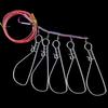 Acero inoxidable Luya candado para peces cuerda de bloqueo equipo de pesca suministros de pesca candado para peces candado para peces
