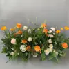 Nueva Pared de Flores para Boda Estilo Bosque Marcadores de Camino Flores Colgantes Decoración de Fondo Acentos Florales Césped Exterior Decoración Floral para Bodas