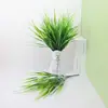 Simulación de Hierba de Primavera Planta de Ingeniería Manojo de Flores Artificiales Plásticos Aqua Plantación Verde Jardinería Arreglo Floral con Hierba Acuario Paisajismo con Hierba