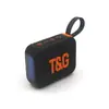 Nuevo Producto Bocina Bluetooth Tg445Mini con Luces LED de Colores, Portátil para Exteriores, Ranura para Tarjeta, Pequeño Regalo Popular, Subwoofer