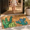 Felpudo de imitación de palmera de coco, felpudo de entrada estampado, alfombra transfronteriza para raspar la suciedad, alfombra de palmera de coco, alfombrilla absorbente de agua, alfombrilla gruesa para pies