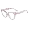 Nuevo Diseño de Ojo de Gato con Remaches Estilo Europeo y Americano, Gafas de Moda de Alta Gama Sin Receta para Mujer, Gafas Versátiles de Tendencia con Bloques de Color para Uso Diario para Hombre
