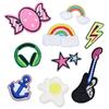 Ventas Directas de Fábrica Parche de Tela Bordado Arcoíris, Accesorios para Equipaje, Zapatos y Sombreros, Parche Bordado, Sello Bordado, Parche de Tela de Dibujos Animados