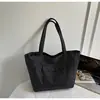 Bolsa Grande de Tela Oxford para Mujer 2026 Otoño e Invierno Nuevo Estilo Coreano Bolso de Mano a Cuadros Gran Capacidad Bolso Tote de Hombro Moderno