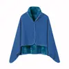 Manta Cachecol de Inverno Manta de Cochilo Presente Logo Pequeno Manta Quente de Outono Plus Joelho Multifuncional Uso Duplo Azul e Vermelho