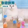 Atacado de fábrica brinquedo de gato bola de gato com rede de penas tubo bola afiar dentes resistente à mordida auto-hi gato morde música suprimentos para animais de estimação