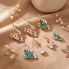 Colgante Moda Transfronteriza de Gama Alta Mariposa Colorida Chapado en Cobre con Oro Real Incrustaciones de Circonita Accesorios de Joyería DIY para Mujeres
