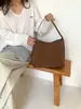 Bolsa de Hombro Grande de Terciopelo Escarchado Estilo Ins Nuevo para Otoño e Invierno, Bolso de Hombro Versátil Estilo Maillard Retro para el Trabajo, Bolso de Axila