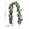 Simulación transfronteriza ratán aguja de pino cola de perro ratán decoración navideña para el hogar decoración de mesa plantas verdes artificiales