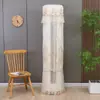 Novo modelo, não precisa remover a capa do ar condicionado ao ligar, capa de poeira de tecido decorativa universal para ar condicionado cilíndrico vertical