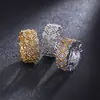 Anillo de encaje de plata de ley para mujer s925 proceso de trefilado de plata de ley hueco totalmente bañado en diamante oro de 18K anillo venta al por mayor venta caliente