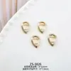 Marco Hueco de Cobre Puro Color Oro Conservante Corazón Octágono Rombus Adecuado para Marco de Diamante Swarovski Accesorios para Uñas