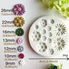 DIY Margarita Pequeña Rosa Crisantemo Plumeria Pegamento de Resina Decoración de Pasteles Jabón Hecho a Mano Colgante Herramientas de Arcilla