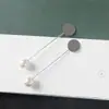 Acessórios de joalheria DIY pino de aço broche material para acessórios de joalheria pino com plugue de pérola pino pino pontiagudo