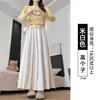 Culottes color arroz integral estilo Yamamoto para mujer, nueva colección primavera 2026, de cintura alta, adelgazantes, de corte holgado y relajado, pantalones de pierna ancha suaves y cómodos
