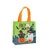 Bolsa de Tecido Não Tecido Halloween Desenho Rosto de Fantasma Lanterna de Abóbora Bolsa Tote Festa Sacola para Doces Presentes Embalagem Laminada
