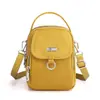 Bolsa para Celular Feminina 2026 Novo Estilo Bolsa Pequena Estilo Coreano Mini Bolsa Transversal para Mulheres Bolsa para Chaves Porta-Moedas Bolsa de Nylon à Prova d'Água