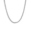 Horno de Joyería de Acero de Titanio de Gama Alta Chapado en Oro Real de 18 Quilates Sin Decoloración Textura Metálica Patrón de Lote Collar de Perlas de Sarga para Mujer