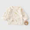 Roupas de Bebê, Classe A, Algodão Puro, Roupa Básica para Bebê de Mês Completo, Camisa Meio Costas para Recém-Nascido, Macacão Sem Costura, Roupa Estilo Monge para Recém-Nascido