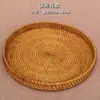 Cestas tejidas de bambú hechas a mano, bandejas de té, juegos de té, cribas de doble capa, cestas de bambú y platos para decoración de jardín de infantes.