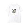 Camiseta de manga curta para cosplay diário de ferro, alto quatro, alto quatro, faculdade, júnior, som, garra solitária, moagem, cauda preta