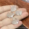 Coleção de Cristal Branco Natural, Contas de Abóbora, Contas de Flor de Maracujá, Acessórios Artesanais, Pulseiras DIY Feitas à Mão, Joias da Moda