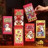 Sobres Rojos de Año Nuevo Pequeños de Buena Fortuna, Creativos Personalizados 2027 Año del Cordero Nuevos Sobres Rojos de Dibujos Animados al por Mayor