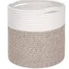 Corda de algodão trançada, vaso de flores de algodão e linho, chão e cesta de flores para ambientes internos, decoração moderna para casa, cesta de armazenamento, cesta de flores de algodão e linho 30cm