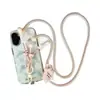 Lanyard para teléfono, estilo cruzado, diseño colorido inspirado en la dopamina, correa larga ajustable para funda de teléfono, cordón de seguridad antirrobo para teléfono