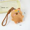 Chaveiro de Pelúcia de Capivara Fofo, Pingente de Boneca de Porquinho da Índia Feminino, Miniatura 3D, Pequeno Presente para Barracas
